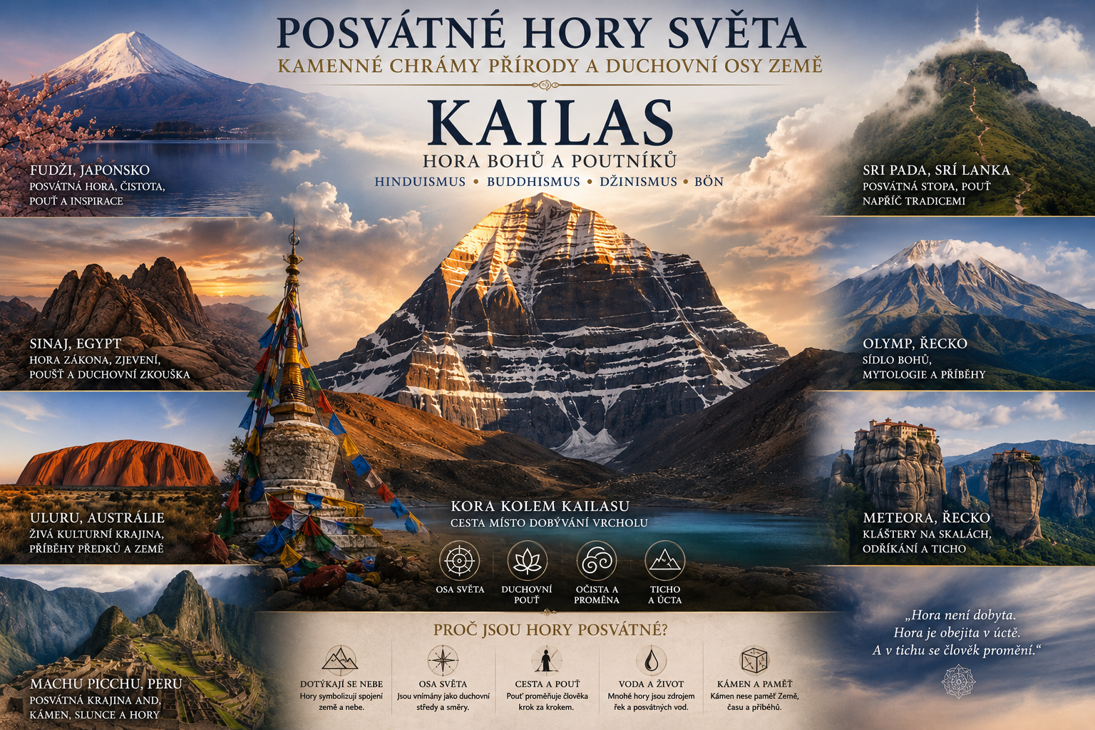 Posvátné hory světa: Kailas, hora bohů a věčné osy světa | PosvatneKameny.cz | MINERALS-STONES
